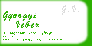 gyorgyi veber business card